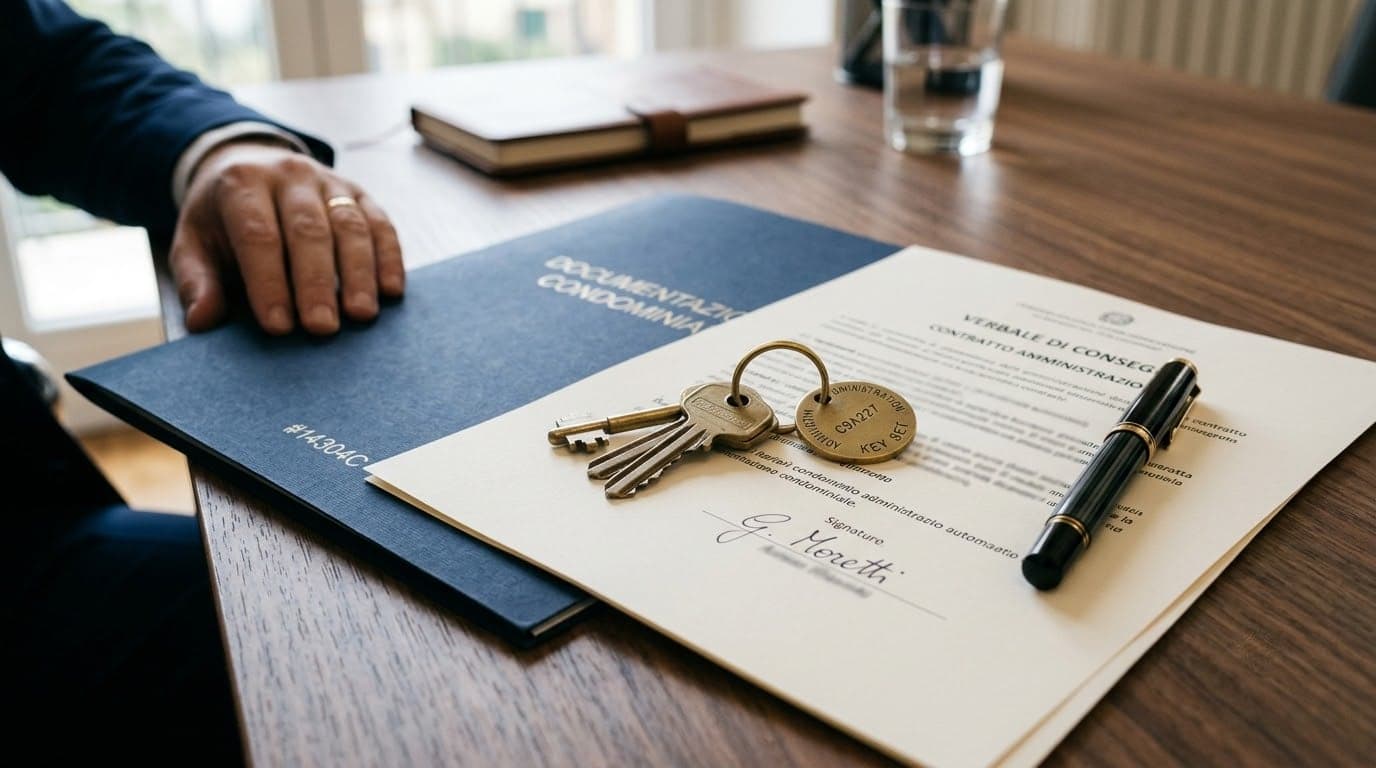 Consegna delle chiavi e della documentazione al nuovo amministratore