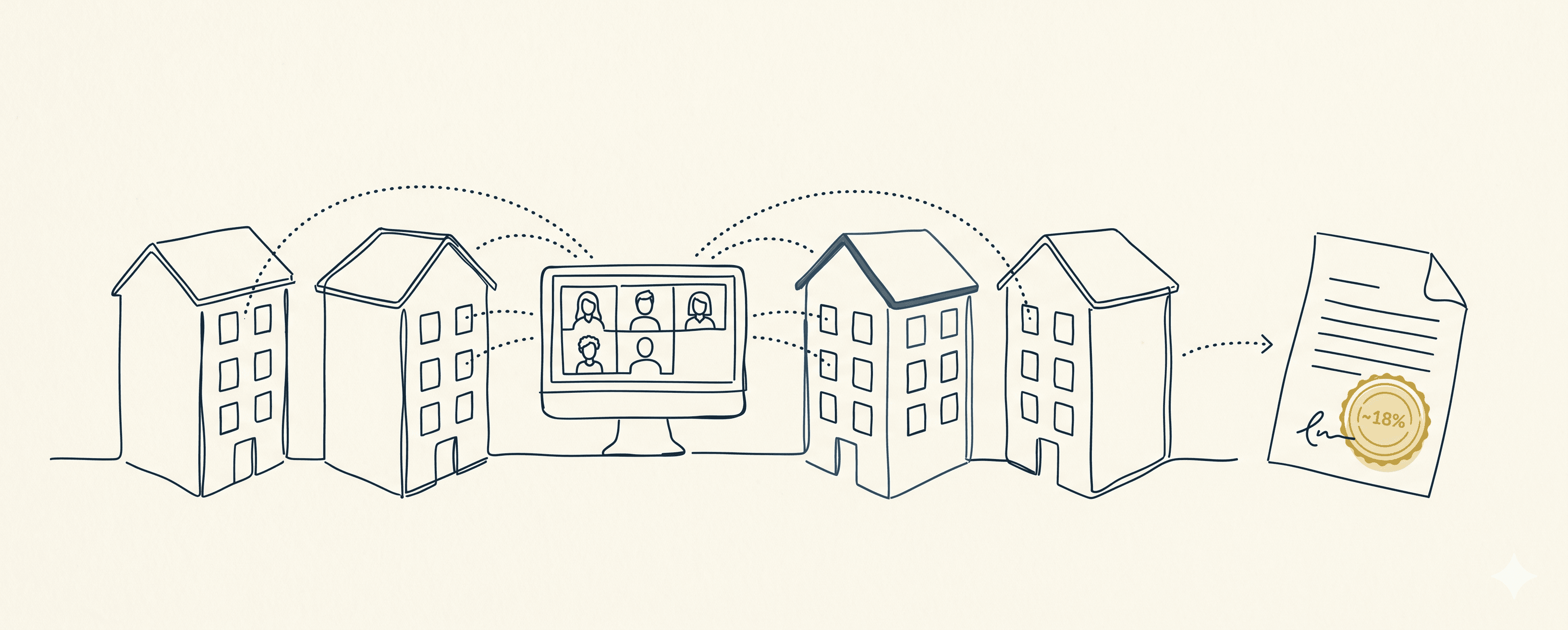 Illustrazione: Assemblea condominiale in videoconferenza