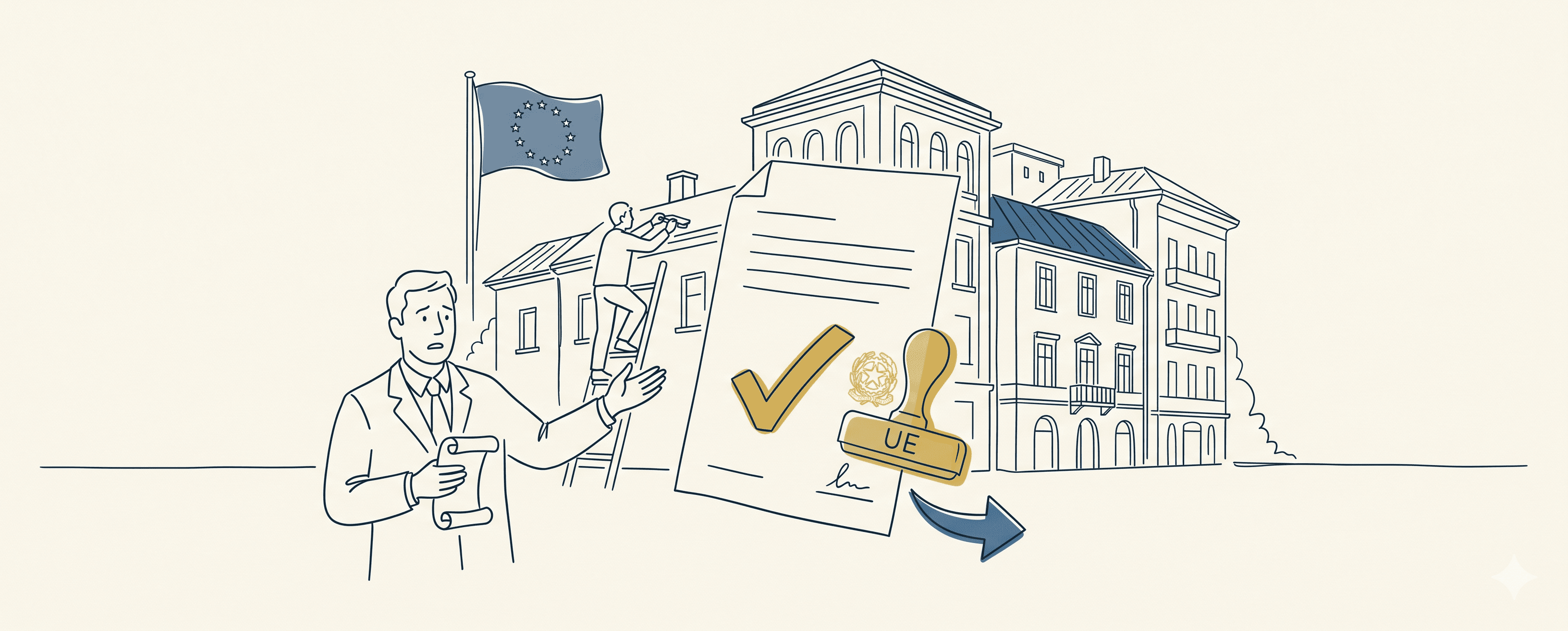 Illustrazione: Case Green: l'Italia è inadempiente, cosa cambia per i condomìni