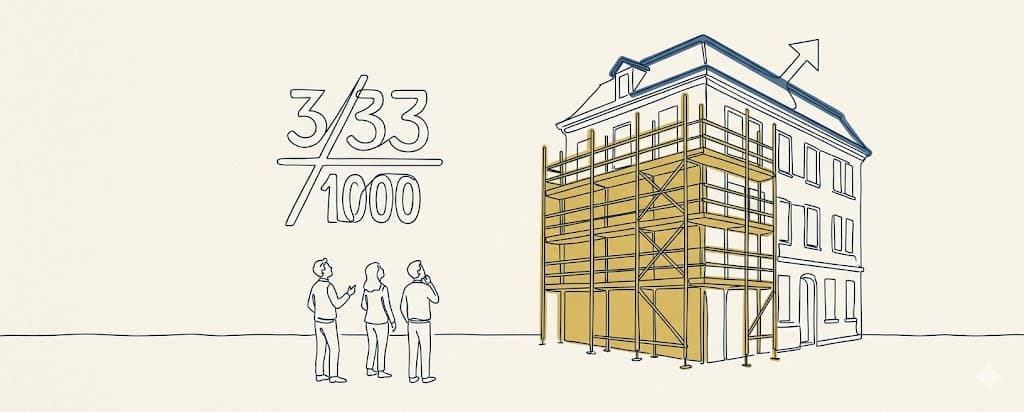 Illustrazione: Quorum ridotti in condominio: 333 millesimi bastano